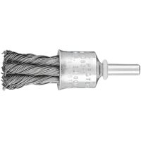 Pencil Brush 6mm Shaft Mounted - Twist Knot STEEL Wire  PBG 1919/6 ST 0.50