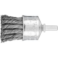 Pencil Brush 6mm Shaft Mounted - Twist Knot STEEL Wire  PBG 3030/6 ST 0.50