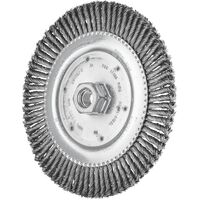 Wheel Brush with Arbor / Threaded Hole  RBG - Twist Knot STEEL - Pipeliner  RBG 17806/M14 Pipe ST