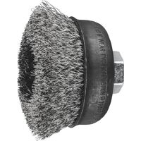 Pferd 75 x M14 0.30 Wire Cup Brush Crimped Stainless Steel (INOX) Wire