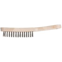 Hand Scratch Brush - INOX Wire - Wooden Body 290mm  HBU 20 INOX 0.30