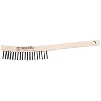 Hand Scratch Brush - STEEL Wire - Wooden Body Long Handle 350mm  HBU 30 ST LH 0.35