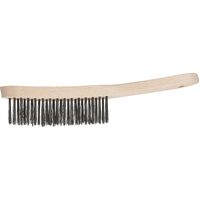 Converged Hand Scratch Brush - STEEL Wire - Wooden Body 290mm  HBK 30 ST 0.35