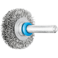 Wheel Brush Premium 6mm Shaft Mounted - Crimped Wire RBU 5015/6 INOX 0.20