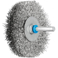 Wheel Brush Premium 6mm Shaft Mounted - Crimped Wire RBU 7015/6 INOX 0.30