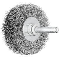 Wheel Brush General Purpose 1/4" Shank Shaft Mounted - Crimped Wire RBU 5015/6.35 STEEL 0.30 #763872
