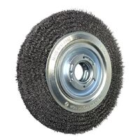 Bench Wheel Brush with Arbor Hole General Purpose - Crimped RBU 20025 T/51 STEEL 0.30 (Inc. Bushes)