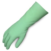 Ultra Touch Green Silverline Long Cuff Rubber Glove 35cm