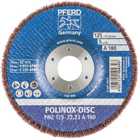 POLINOX Fibre Backed Disc PNZ 125-22.23 A 180