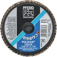 COMBIDISC Mini POLIFAN - Zirconia - Type  CDR-PFF 75 Z 80