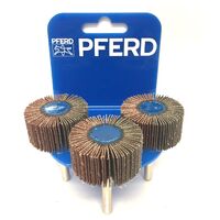 POS Mounted Flap Wheel Fan Grinder Aluminium Oxide - 6mm Shank  F 4020/6 A 60 Grit (3pk)