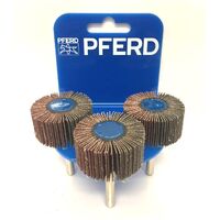 POS Mounted Flap Wheel Fan Grinder Aluminium Oxide - 6mm Shank  F 4020/6 A 80 Grit (3pk)
