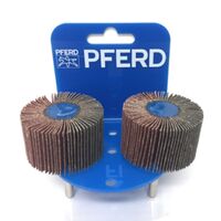 POS Mounted Flap Wheel Fan Grinder Aluminium Oxide - 6mm Shank  F 5030/6 A 60 Grit (2pk)