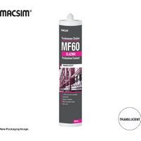 MF60 Glazing Silicone Translucent 300ml Cartridge