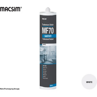 MF70 Sanitary Kitchen & Bathroom Silicone White 300ml Cartridge