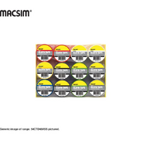 Cloth Tape 48mm Assorted Colours - Pack of 12