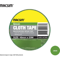 Cloth Tape 48mm Green - Pack of 12