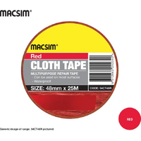 Cloth Tape 48mm Red - Pack of 12