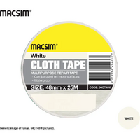 Cloth Tape 48mm White - Pack of 12