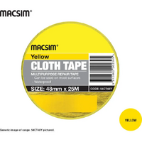 Cloth Tape 48mm Yellow - Pack of 12