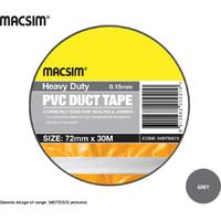 48mm x 30mtr x 0.13 Duct Tape Grey