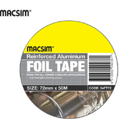72mm x 50mtr Re-Inforced Aluminium Tape