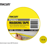 Painters Masking Tape 24mm x 50mtr Yellow