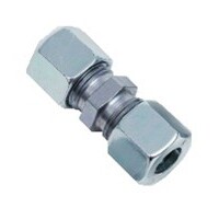 56-M004-04 4mm Tube Union Steel Lubrication Fitting