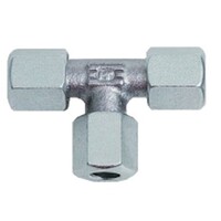 56-M014-04 4mm Tube Tee Steel Lubrication Fitting