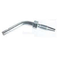 56-PHS45-25 Push In Hose Stud 45deg Elbow 25mm long Steel to suit pushin Lubrication Fitting