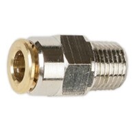 56-PM003-06M06 6mm Tube x M6x1.00P Push In Male Connector Lubrication Fitting