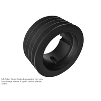 560mm SPC Section Cast Iron Pulley 4 Groove Taper Lock Centre