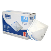Titan P2 Horizontal Flat Fold Disposable Respirator - Pack Of 20pcs