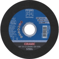 Cut-Off Wheels PREMIUM Range - Flat Ultra Thin CERAMIC - STEEL - 125mm x 1.0mm