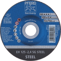 Cut-Off Wheel Premium - Raised Hub - STEEL  EH 125-2.4 A 30 S SG