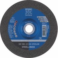 Cut-Off Wheel Premium - Raised Hub - EH 180-2.5 SG STEEL/INOX