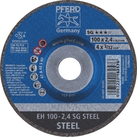Cut-Off Wheel Premium - Raised Hub - STEEL  EH 100-2.4 A 46 S SG