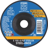 Grinding Wheels GP Depressed Centre - STEEL / INOX - 100mm