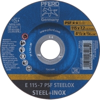 Grinding Wheels GP Depressed Centre - STEEL / INOX - 115mm