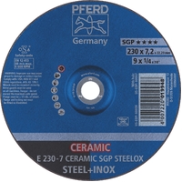 Premium Ceramic Grinding Wheel D/C - INOX / STEEL  230mm