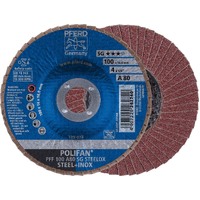 POLIFAN Flap Disc Premium Aluminium Oxide - STEEL / INOX  PFF 100 A 120 SG