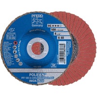 POLIFAN Flap Disc Premium Aluminium Oxide Top Size -  PFF 100 A 40 SG-COOL