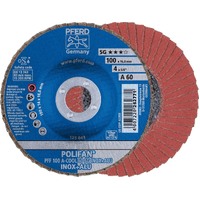 POLIFAN Flap Disc Premium Aluminium Oxide Top Size -  PFF 100 A 60 SG-COOL