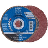 POLIFAN Flap Disc Premium Aluminium Oxide - STEEL / INOX  PFC 125 A 120 SG