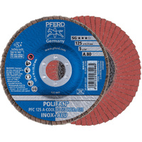 POLIFAN Flap Disc Premium Aluminium Oxide Top Size -  PFC 125 A 80 SG-COOL