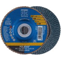 POLIFAN Flap Disc GP Zirconia -  PFC 100 Z 60 PSF