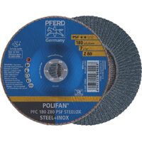 POLIFAN Flap Disc GP Zirconia -  PFC 180 Z 80 PSF