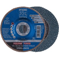 POLIFAN Flap Disc Premium Zirconia - STEEL / INOX  PFC 125 Z 40 SG - POWER