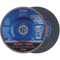 POLIFAN Flap Disc Zirconia - STEEL  PFC 180 Z 36 SGP-STRONG