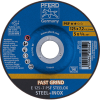 Grinding Wheels GP FASTGRIND Depressed Centre - STEEL / INOX - 125mm